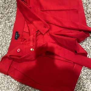 NWOT LOFT Red Shorts Size 4 - Never worn